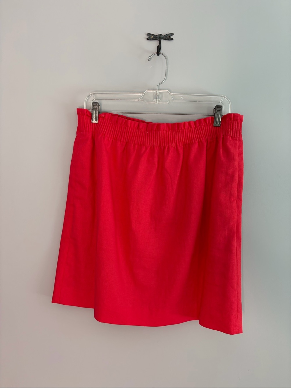 NWT JCrew Women’s Elastic Waist Red Skirt